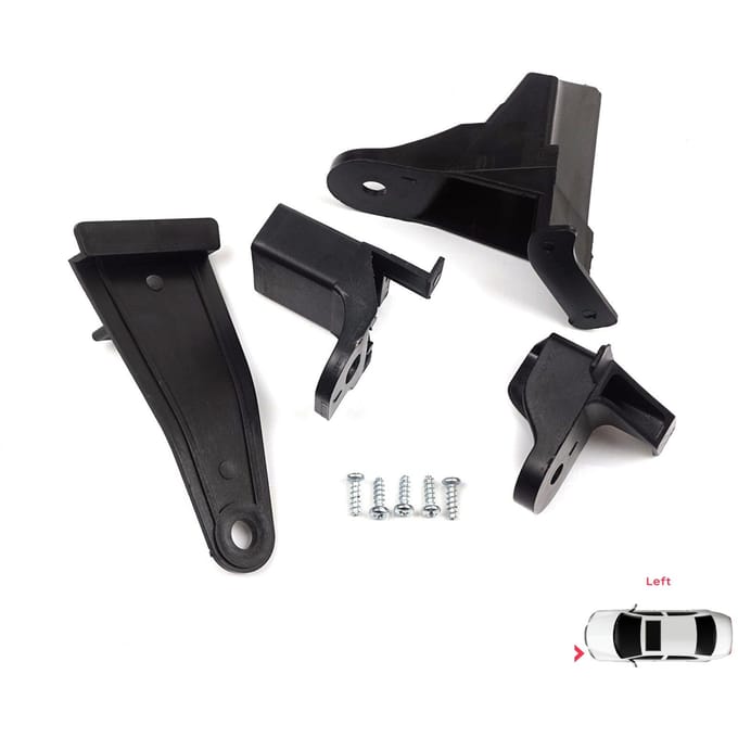 BHL522 Support de Phare Support de Montage Kit d'Onglets de Réparation Côté Gauche pour Renault Symbol MK3 2013-2017 Pré-Facelift 260607796R