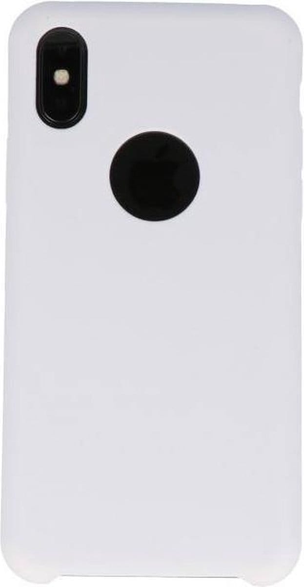 Premium TPU Backcover Case Hoesje - Hoesje Geschikt voor iPhone X Wit