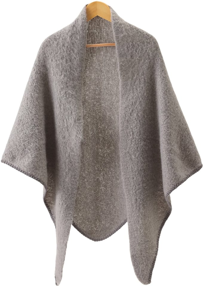 Emilie scarves - sjaal - wintersjaal - driehoek - grijs