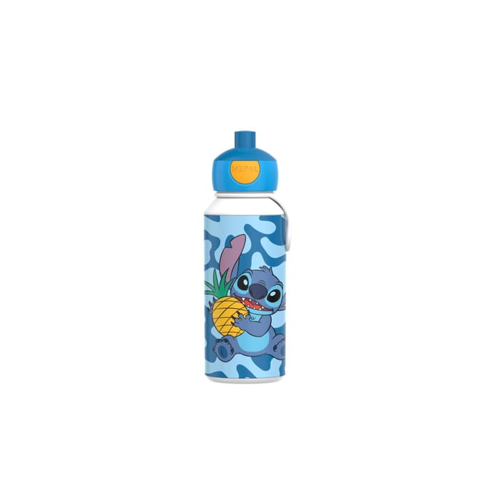 Mepal Pop-up drinkfles Campus - 400 ml - Sluit goed af - Drinkbeker voor kinderen - Stitch