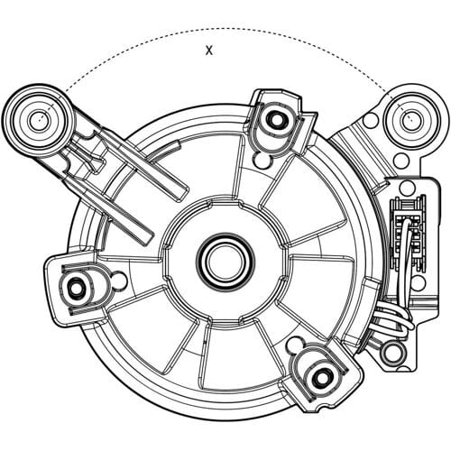 AEG motor, inductie, magneet, 195V,1133Hz,Ø21.5,F 140056539053