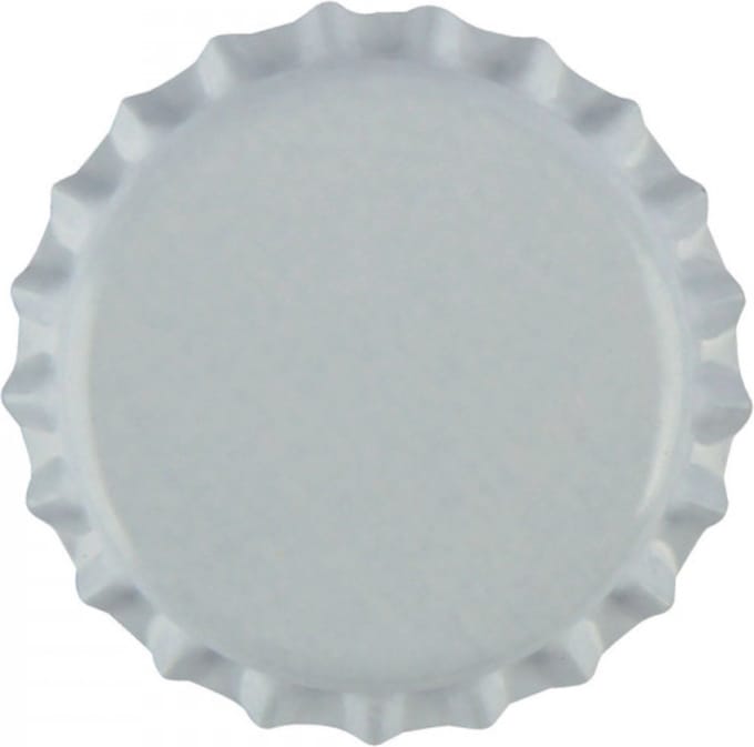 Kroonkurken Wit 26 mm (verpakt per 100 stuks)