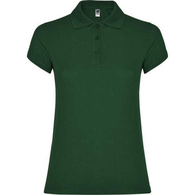 Roly Dames/Dames Ster Poloshirt (Fles groen)