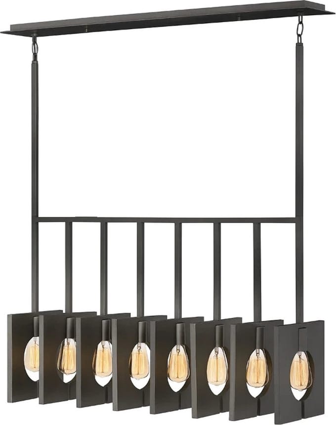 Lisa McDennon by Hinkley LED Hanglamp Ludlow | 8X E27 Max 60W | Dimbaar | Brushed Graphite