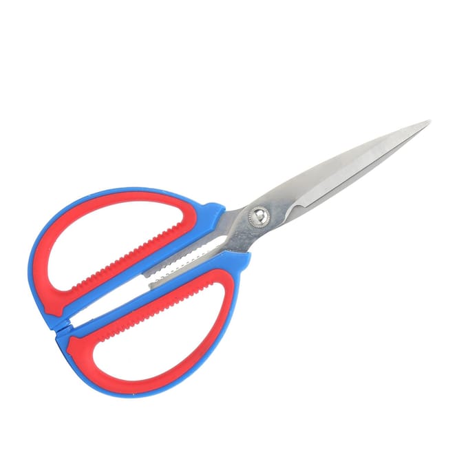 Ciseaux en Acier Inoxydable Robuste Outil Polyvalent Cisailles avec Manche Ergonomique2# 1# gray