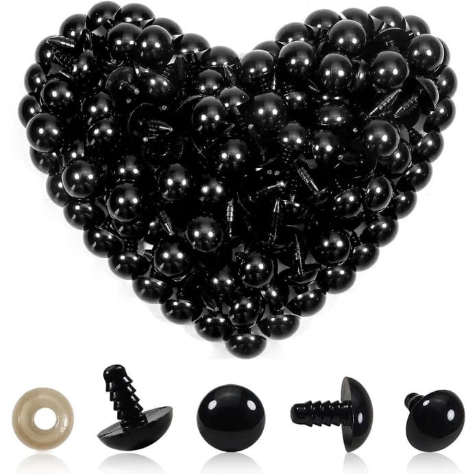 150 Stuks Veiligheidsogen voor Poppen - 14mm Plastic Ogen met Wasjes voor Creatieve Projecten en Handwerken