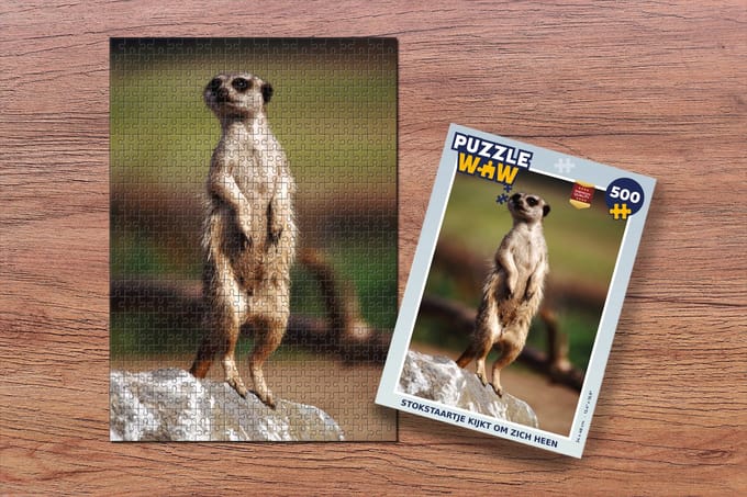 Puzzel Stokstaartje - Dier - Wild - Legpuzzel - Puzzel 500 stukjes