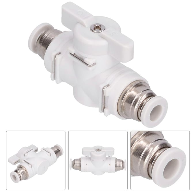 Doorstroomregelventiel Fitting Pneumatische Connector Luchtleiding Plug-in Snelkoppeling Unie Adapter 6mm
