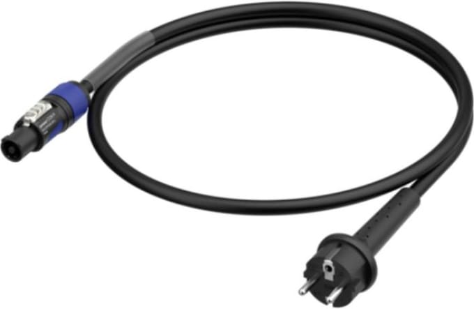Neutrik 1036411 Aansluitkabel Stroom Zwart 3 m