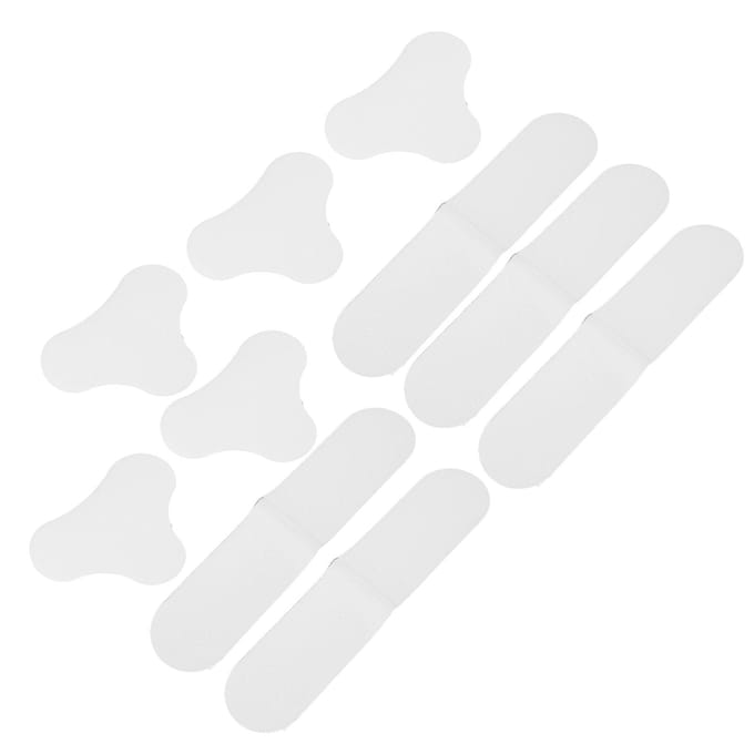 10 pièces Patchs Anti-Rides Cou Régénération de la Peau Restauration Élastique Hydrogel Coussinets Nuque white
