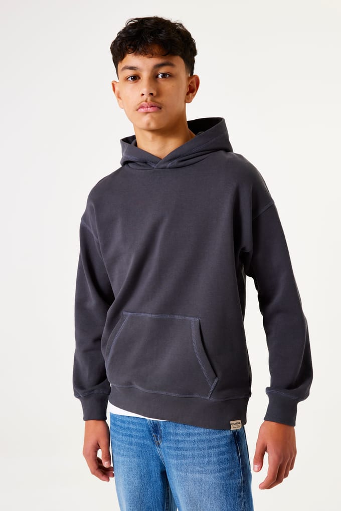 GARCIA Jongens Effen Sweater Grijs Lange mouw