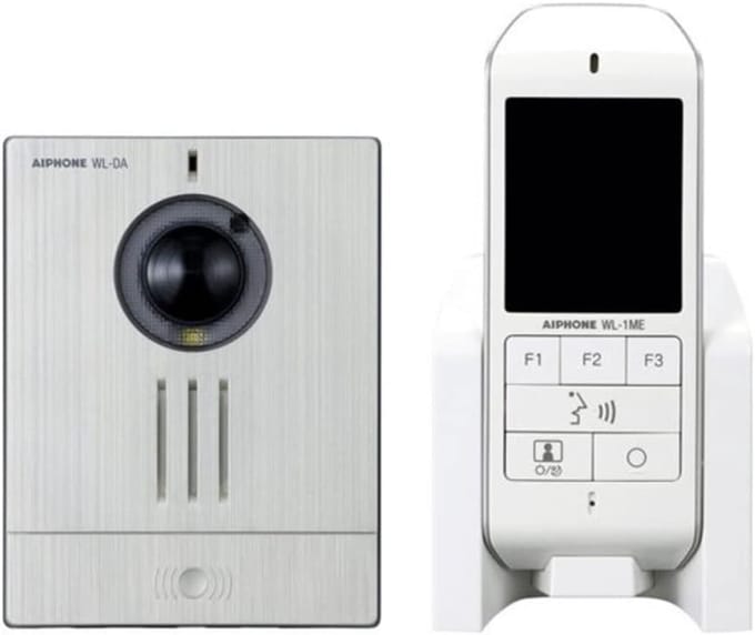 Video Deurintercom Set - Draadloos Bellen - Bezoekers Identificeren - DECT Technologie - 2.4 Inch Scherm - Wit/Zilver