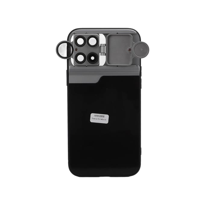 5-in-1 Multi-Lens Telefoonhoes voor IPhone 13 Pro Max met CPL-filter 10X 20X Macro 2X Telefoto en gray