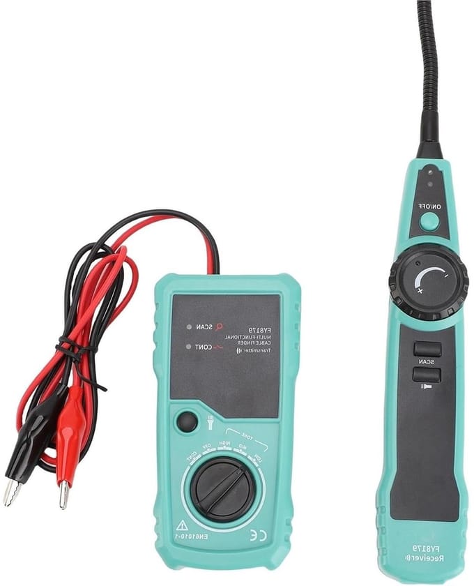 Kabeltester - Draadzoeker Detector - Ondergrondse Kabels Vinden - Diepte tot 2 meter - 3000 meter bereik - Niet gespecificeerd