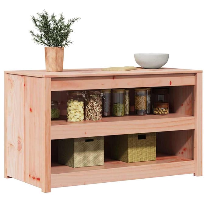 vidaXL - Keuken - Kast - MEPPEL - Bruin - Eiken - 106 - x - 55 - x - 64 - cm