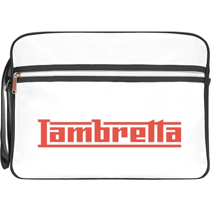 Lambretta Unisex Volwassen Logo Cabin Bag (Zwart/Wit)