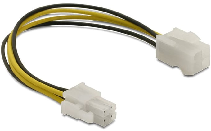 Goobay pc-stroomkabelverlenging ATX12 P4, 4-pins, P4-stekker > P4-bus