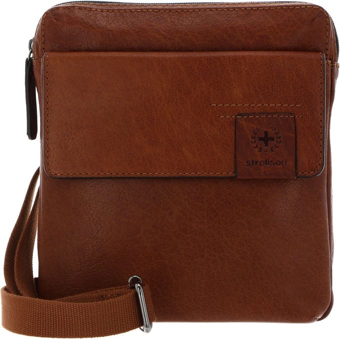 strellson Schoudertas Hyde Park Shoulderbag XSVZ 2 Cognac Bruine