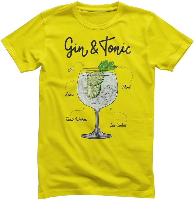 Hybris Gin & T-onic Ingredients T-shirt HY-1-BC018