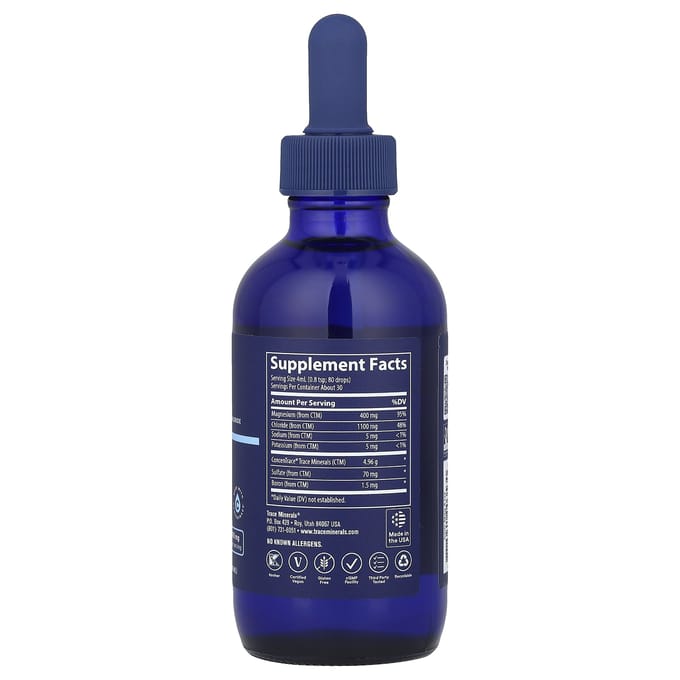 Traces de chlorure de magnésium ionique, 400 mg, 4 fl oz (118ml)