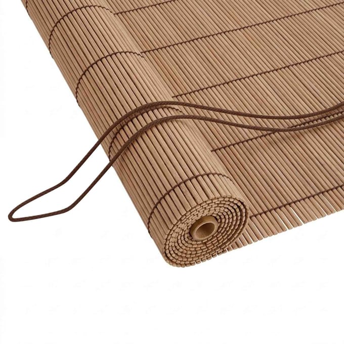 vidaXL - Rolgordijn - Bruin - 40 - x - 220 - cm - Bamboe