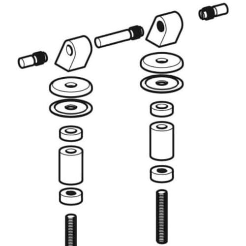 Geberit Pareo Replacement Hinges, 597146000