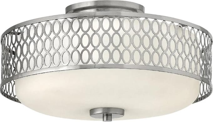 Hinkley/ Fredrick Ramond LED Plafondlamp Jules | 3X E27 Max 60W | Dimbaar | Brushed Nickel