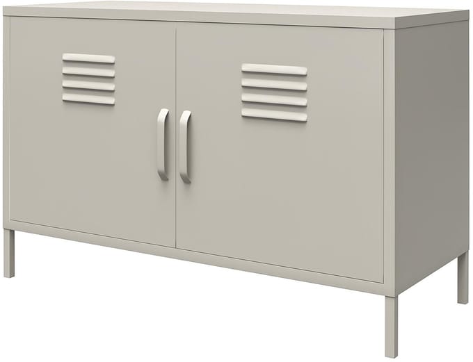 Bradford-Kast - 2-deurs - Taupe Metaal
