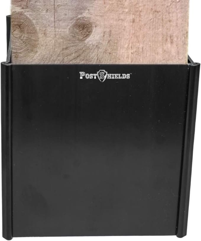 Brievenbus en Hek Post Protector Zwart 8x8x10cm