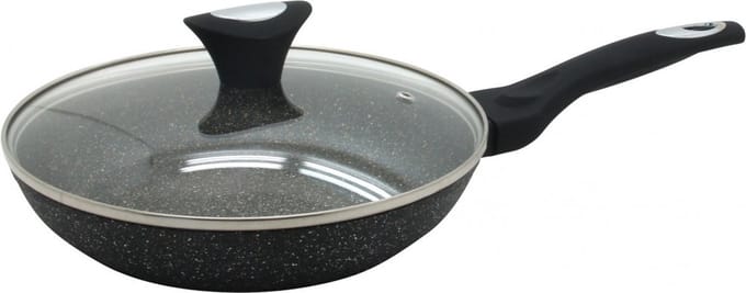 Klausberg 7041 -  koekenpan met deksel - Ø28 cm - Marmer coating - Alle warmtebronnen