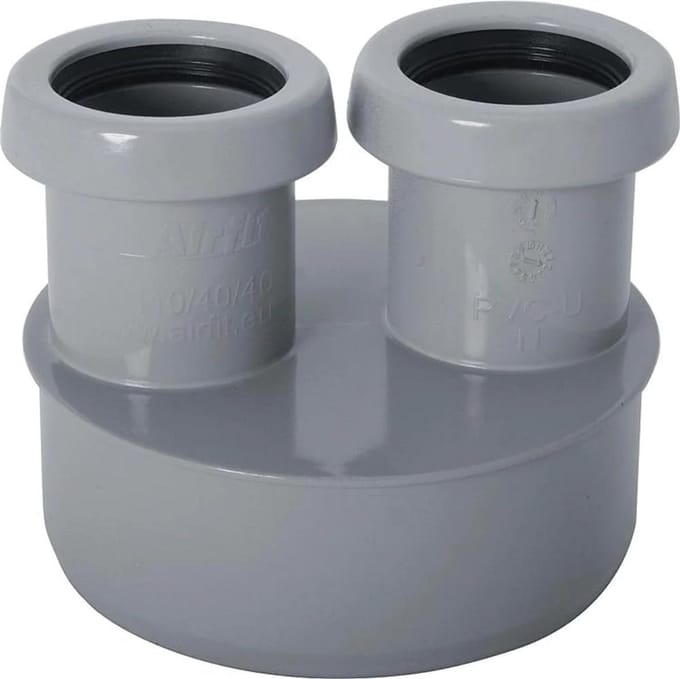 Afvoer Verloopstuk PVC 110 mm naar 40 mm voor HT en KG Buis