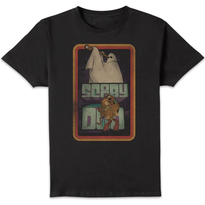 Scooby Doo Retro Ghostie Men's T-Shirt - Black - S