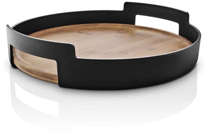 Eva Solo Dienblad - Nordic Kitchen - Zwart/ Bamboe - Ø 35cm - Rond