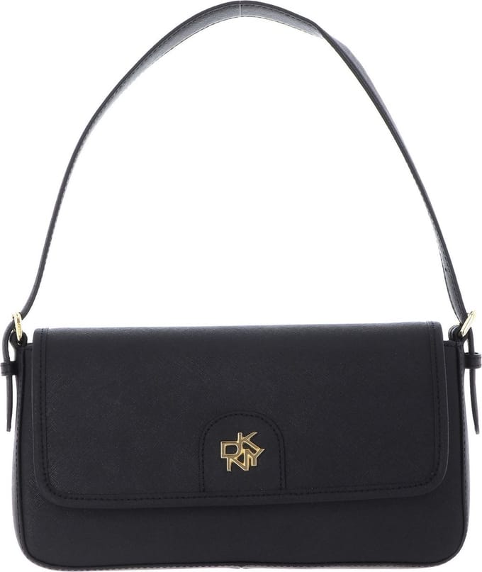 DKNY Schoudertas Carol Shoulder Bag Blk / Gold Zwart