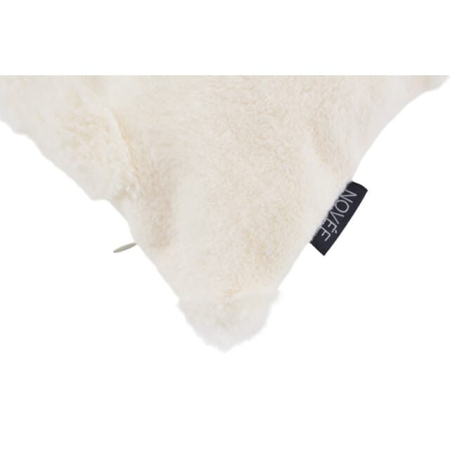 NOVÉE Furry plant crème | 45 x 45 cm | kussenhoes | polyester
