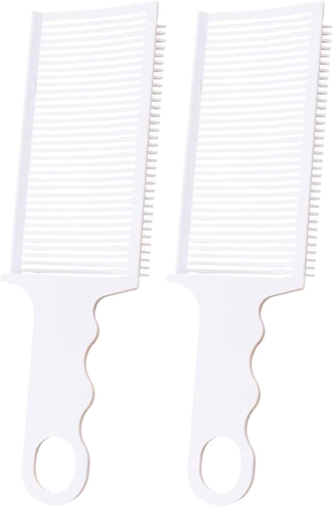 Fade Kam - Mengkam Tondeuse - Professioneel Knippen - Hittebestendig Gebogen - 22.5 x 6.4 cm - Wit
