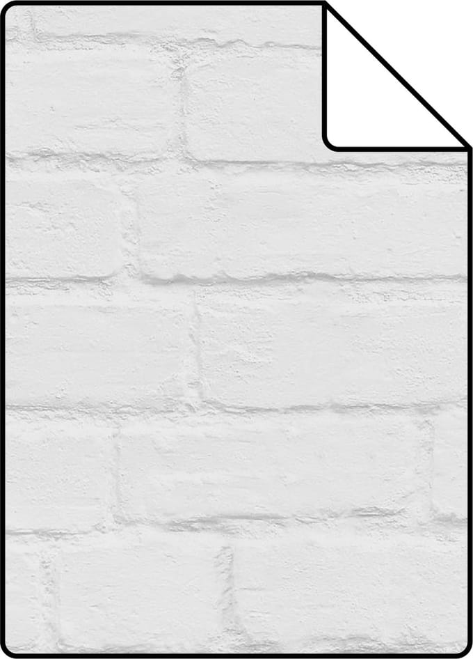 Proefstaal ESTAhome behang bakstenen lichtgrijs - 26.5 x 21 cm - 139192-S