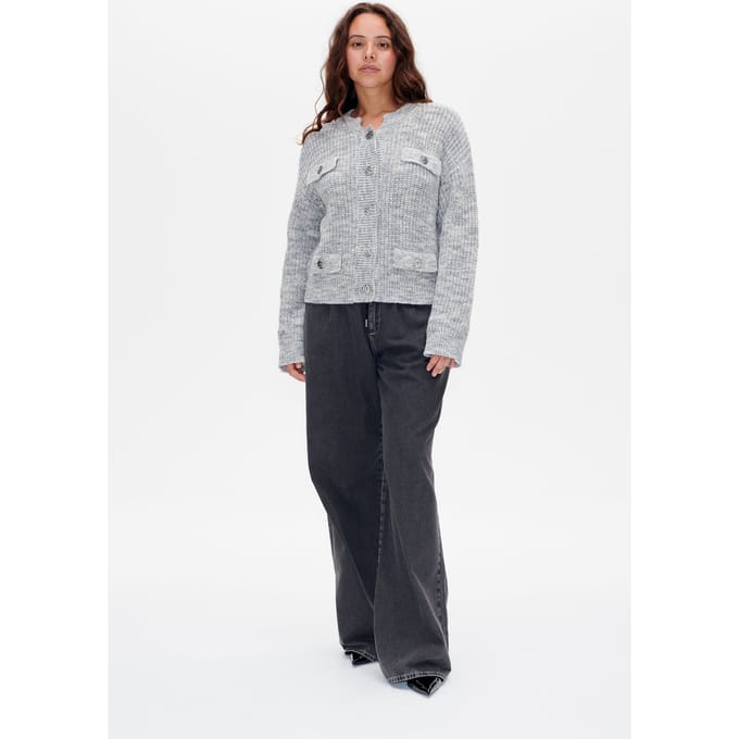 Baum und Pferdgarten Cat Cardigan Silvergrey Melange Größe: S | Pullover Outlet | Damen | Grau