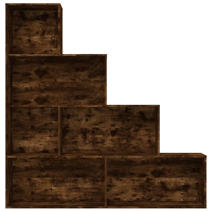 vidaXL - Boekenkast - 155x24x160 - cm - gerookt - eikenkleurig