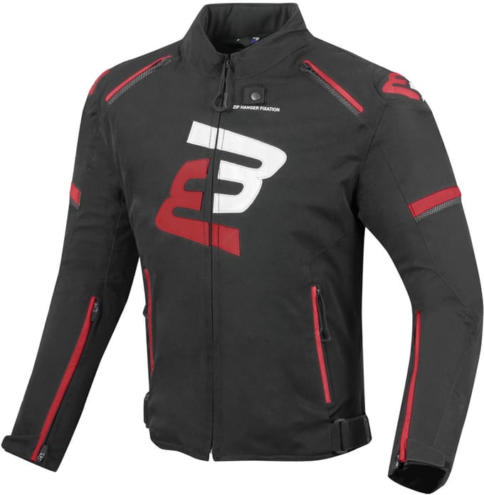 Bogotto Sparrow Waterdichte Zwart Rood Textiele Motorjas - Jas