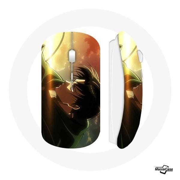 Souris Sans Fil - Attack on Titan - Levi Ackerman - USB Wifi - Compatible Mac et PC - Blanc