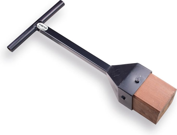 DeWit Tegelstamper - Vierkant - Houten Blok - Lengte: 840 mm