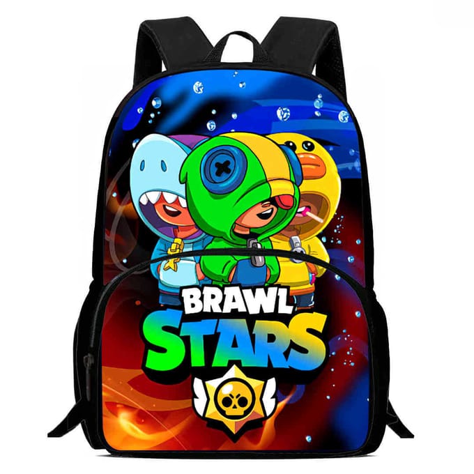 Brawl Stars Schooltas Hoge Definitie Print Multi-Functioneel Lichtgewicht Rugzak