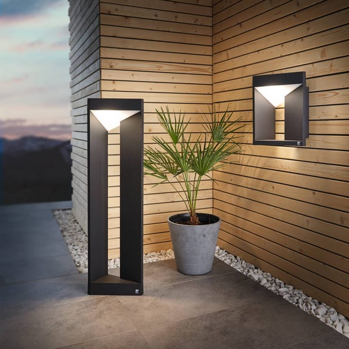 EGLO LED tuinpadlamp Nembro IP54 van aluminium