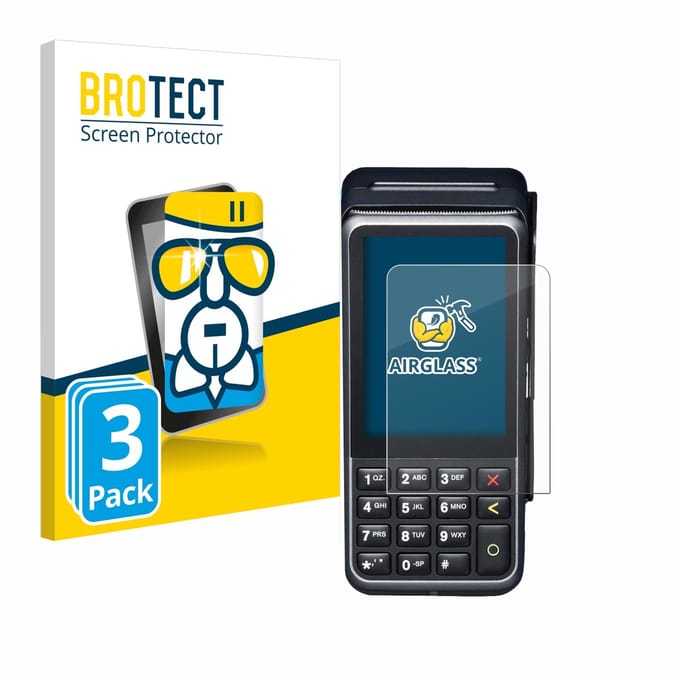 Screenprotector 3 Stuks voor Verifone V400m Beschermglas transparant