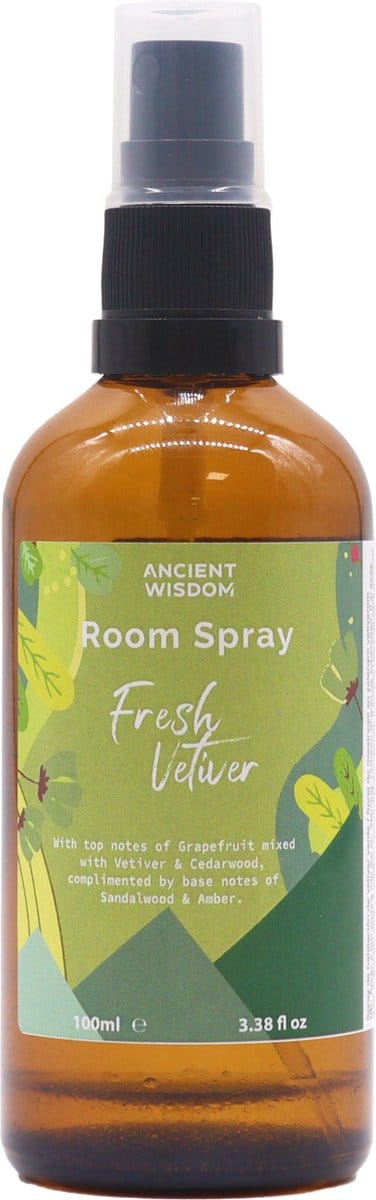 Roomspray - Kamerspray - Fresh Vetiver - Vetiver - Grapefruit - 100ml