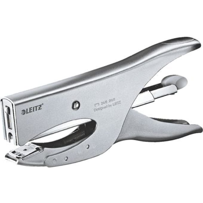Leitz Kantoor Niettang - Achterlaadmodel - 40 Vel - Zilver
