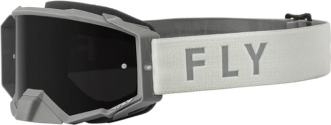 FLY Racing Zone Pro Goggle Grey W Dark Smoke Lens