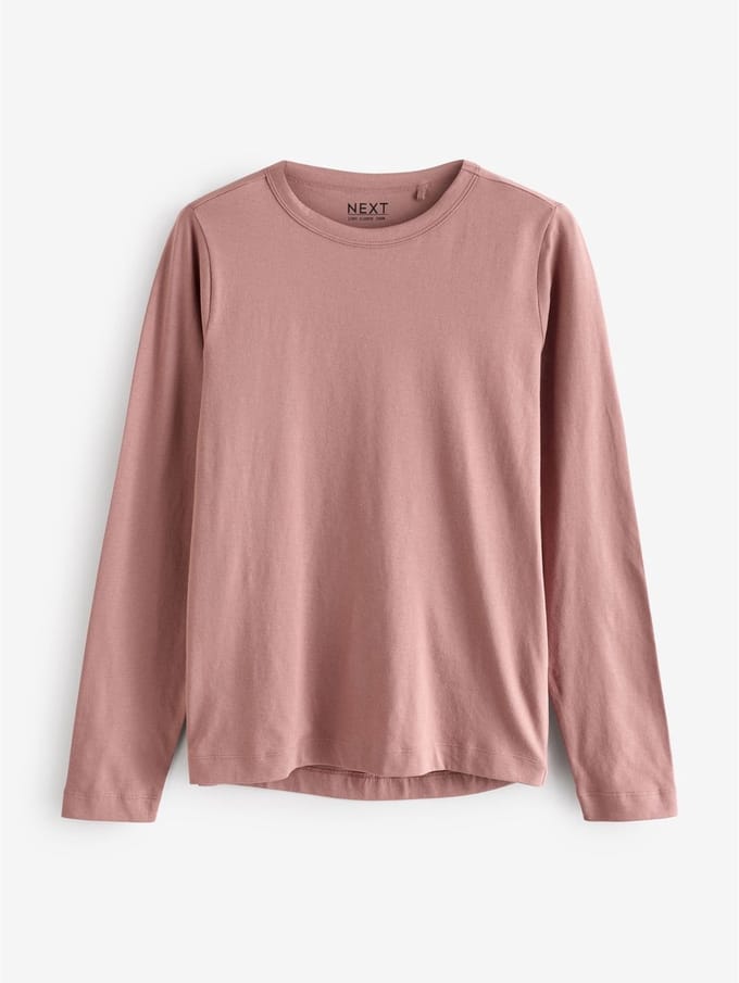 Next - Dames - T-shirt met lange mouwen en ronde hals - Roze