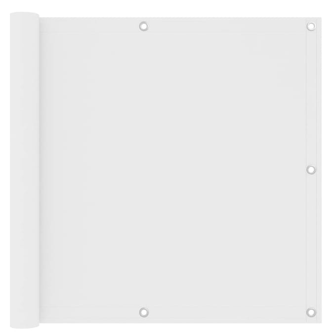vidaXL - Balkonscherm - 90x400 - cm - oxford - stof - wit